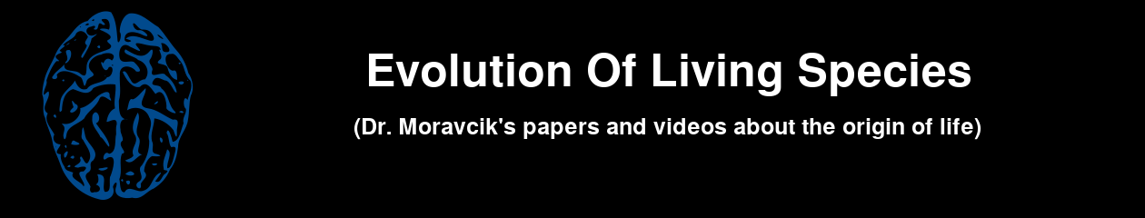 Evolution of living species and origin of life